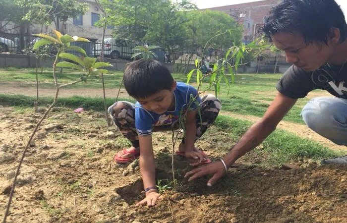 Planting a tree with the next generation